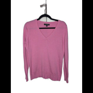 Banana Republic Merino V Neck Sweater Pink L